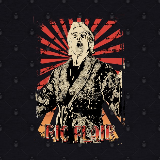 Ric Flair Woo Retro Vintage Aesthetic by Ihkwan Art